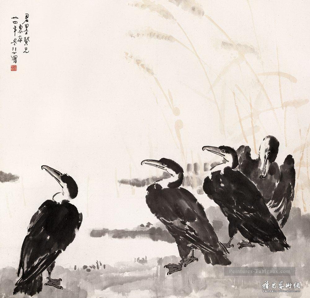 Xu Beihong oiseaux traditionnelle Peintures à l'huile